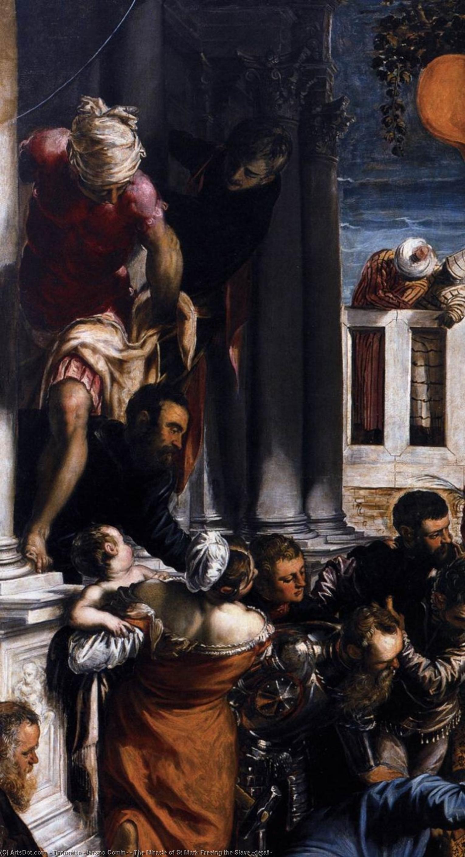Wikioo.org - The Encyclopedia of Fine Arts - Painting, Artwork by Tintoretto (Jacopo Comin) - The Miracle of St Mark Freeing the Slave (detail)