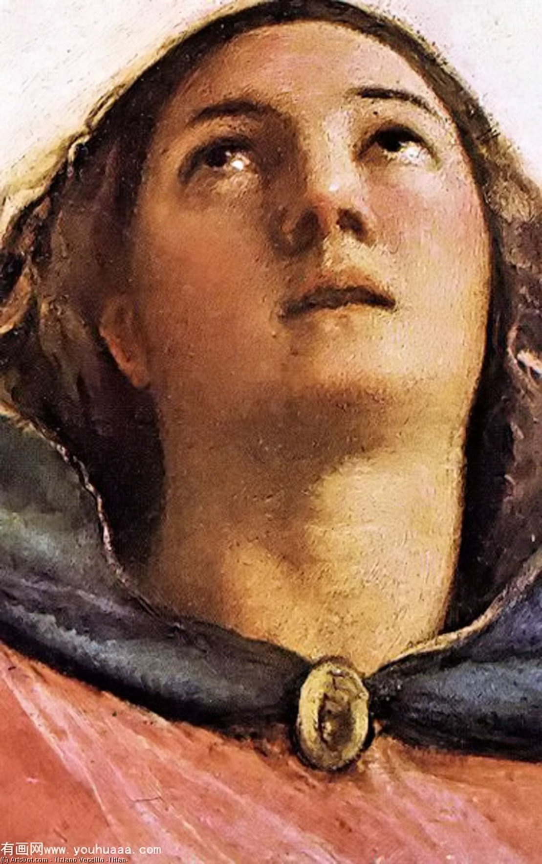 Wikoo.org - موسوعة الفنون الجميلة - اللوحة، العمل الفني Tiziano Vecellio (Titian) - Assumption of the Virgin (detail)