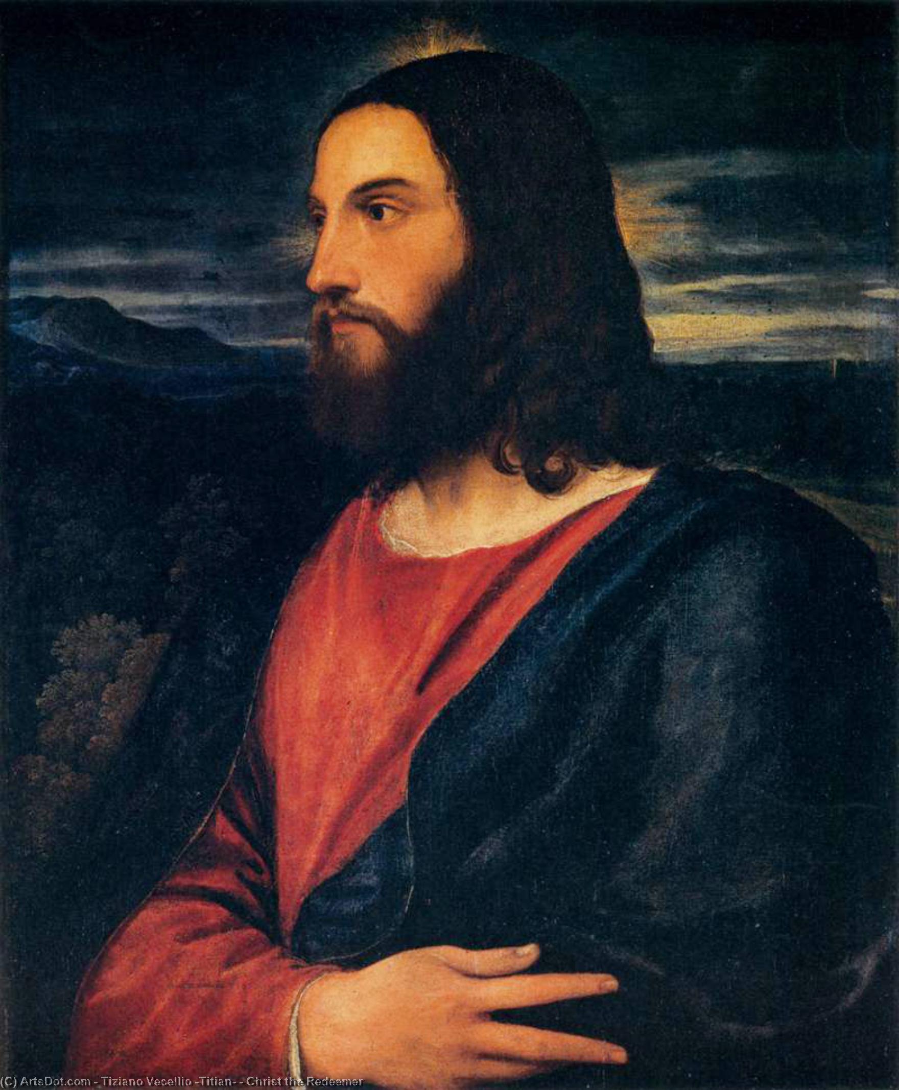 Wikioo.org - Die Enzyklopädie bildender Kunst - Malerei, Kunstwerk von Tiziano Vecellio (Titian) - christus der erlöser