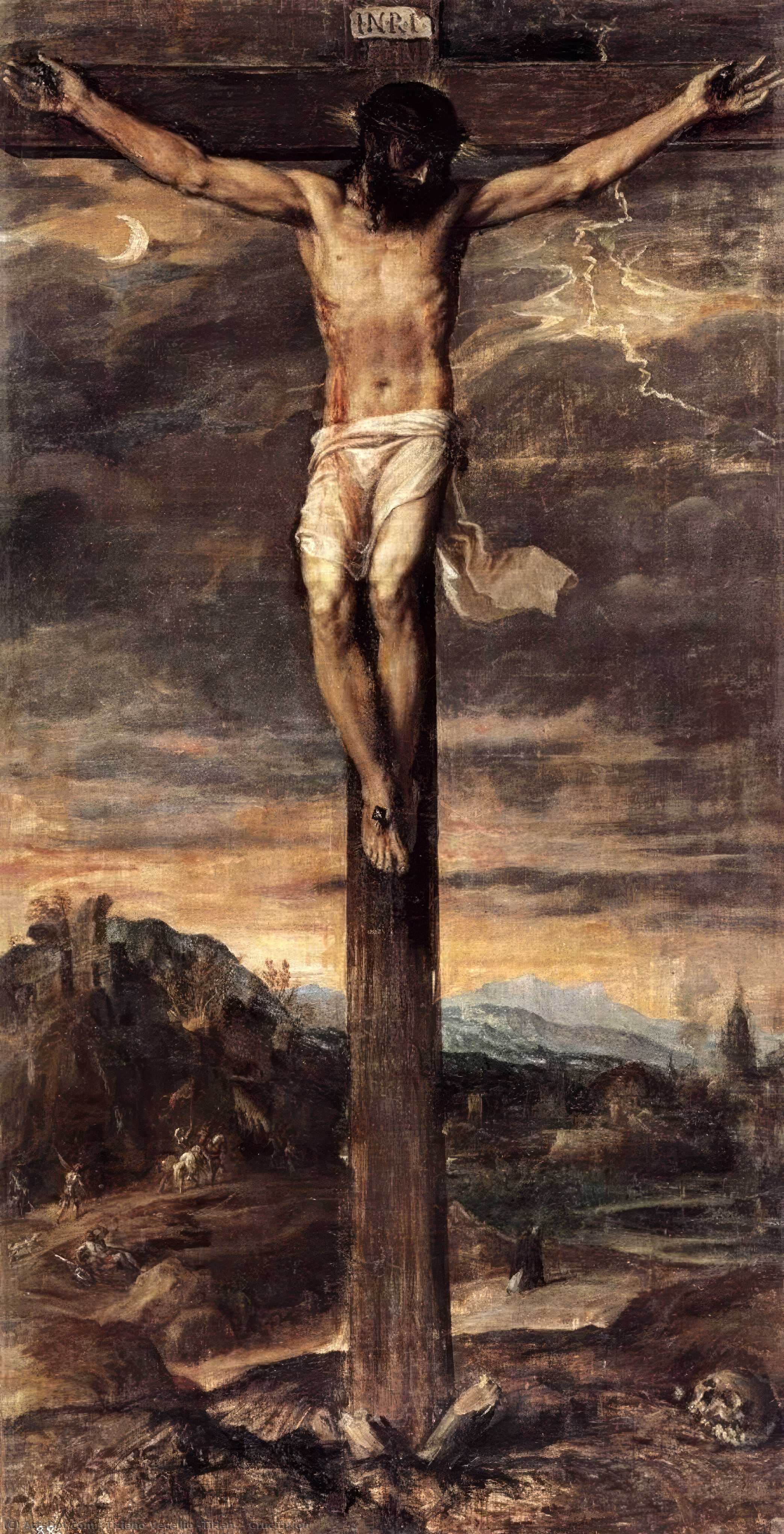 WikiOO.org - Encyclopedia of Fine Arts - Maľba, Artwork Tiziano Vecellio (Titian) - Crucifixion