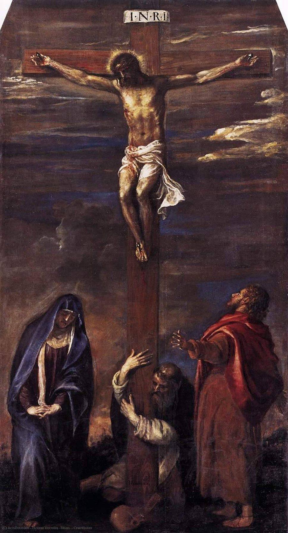 Wikioo.org - สารานุกรมวิจิตรศิลป์ - จิตรกรรม Tiziano Vecellio (Titian) - Crucifixion