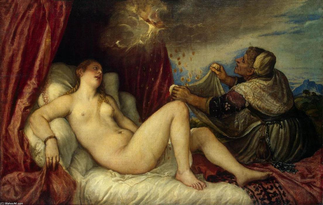 WikiOO.org - Güzel Sanatlar Ansiklopedisi - Resim, Resimler Tiziano Vecellio (Titian) - Danaë