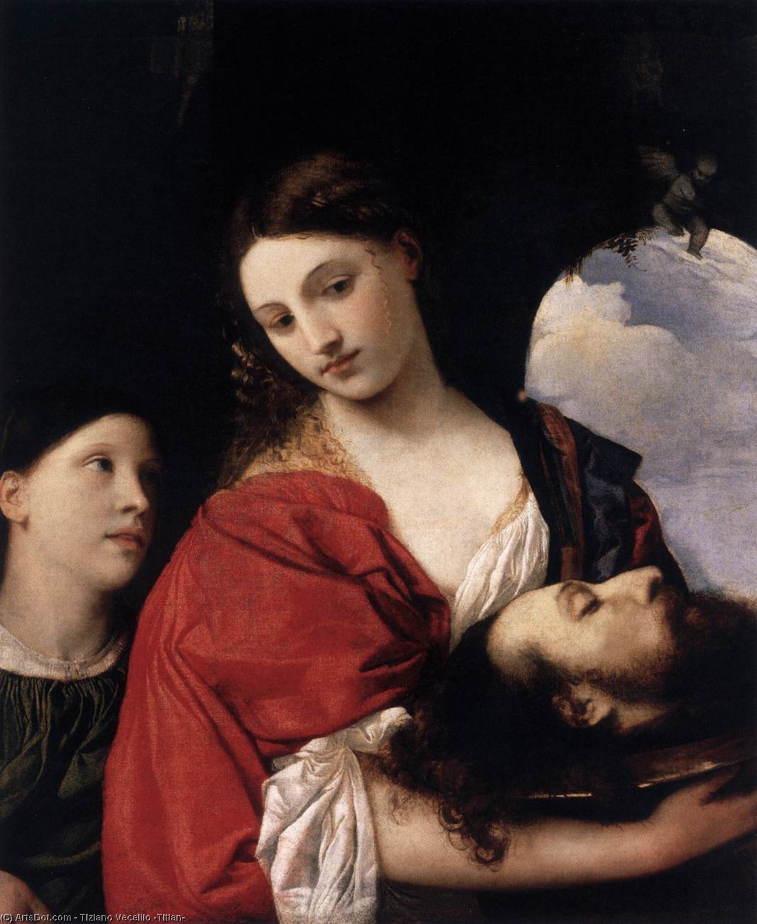 WikiOO.org - Encyclopedia of Fine Arts - Maleri, Artwork Tiziano Vecellio (Titian) - Judith