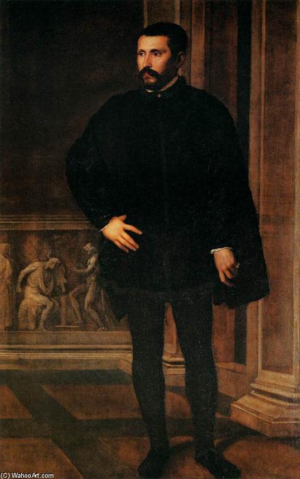WikiOO.org - Güzel Sanatlar Ansiklopedisi - Resim, Resimler Tiziano Vecellio (Titian) - Portrait of a Man