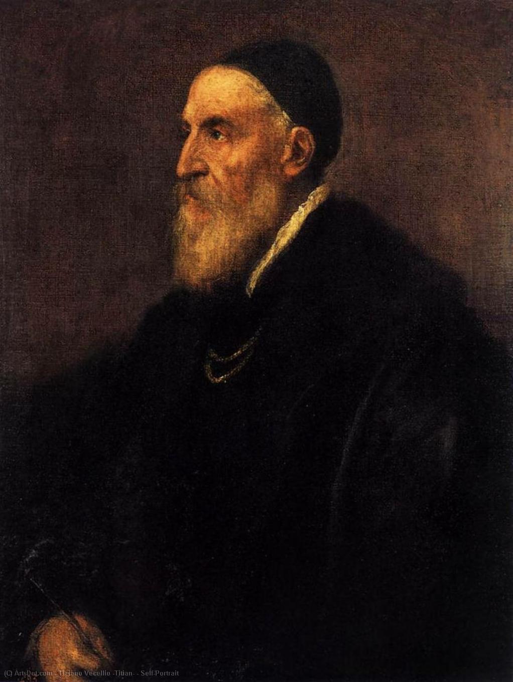 WikiOO.org - Encyclopedia of Fine Arts - Maľba, Artwork Tiziano Vecellio (Titian) - Self-Portrait