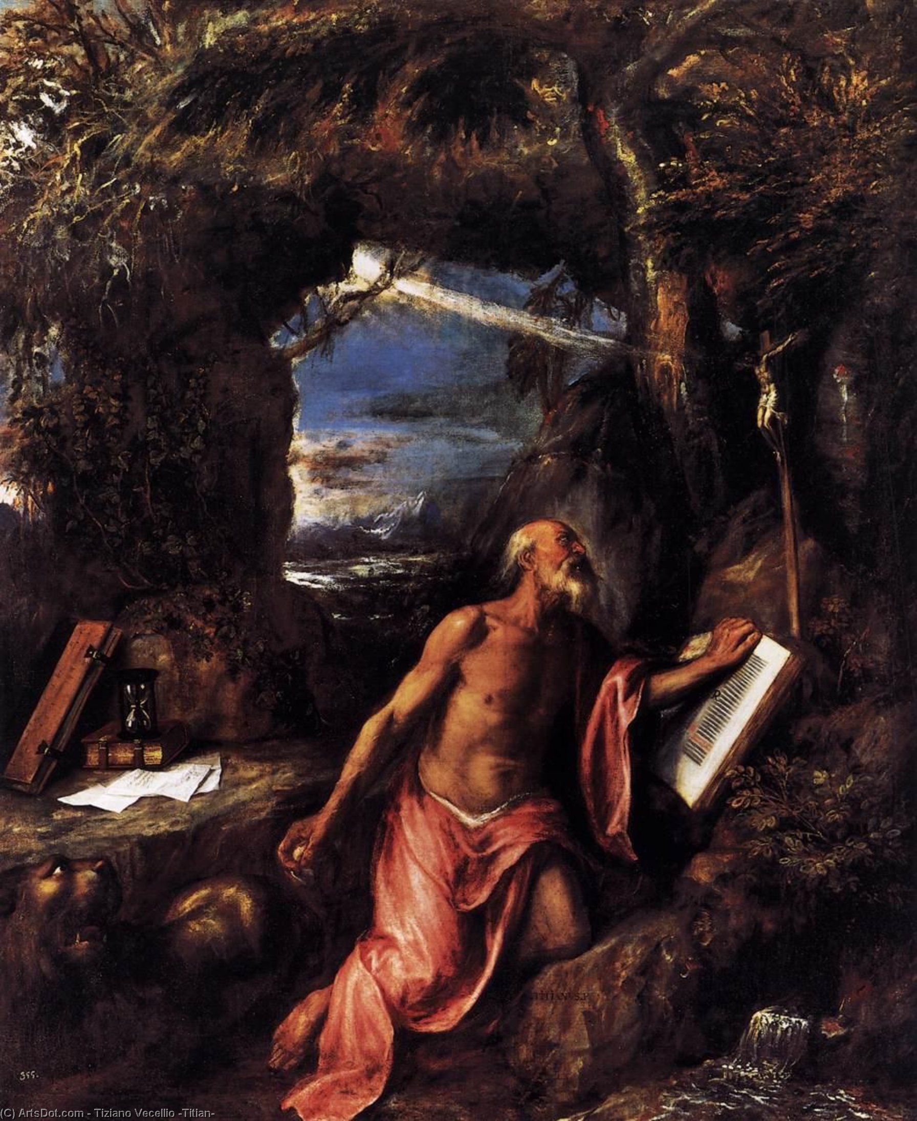 Wikioo.org – L'Enciclopedia delle Belle Arti - Pittura, Opere di Tiziano Vecellio (Titian) - san girolamo