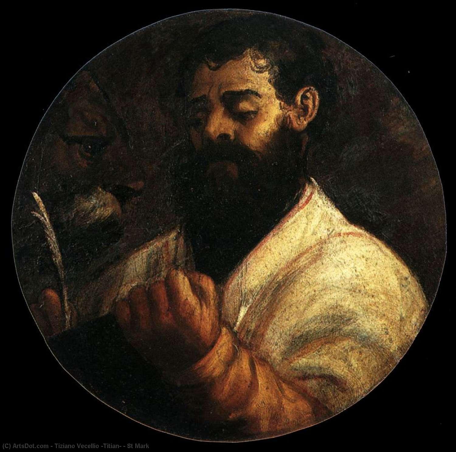 WikiOO.org - Encyclopedia of Fine Arts - Lukisan, Artwork Tiziano Vecellio (Titian) - St Mark