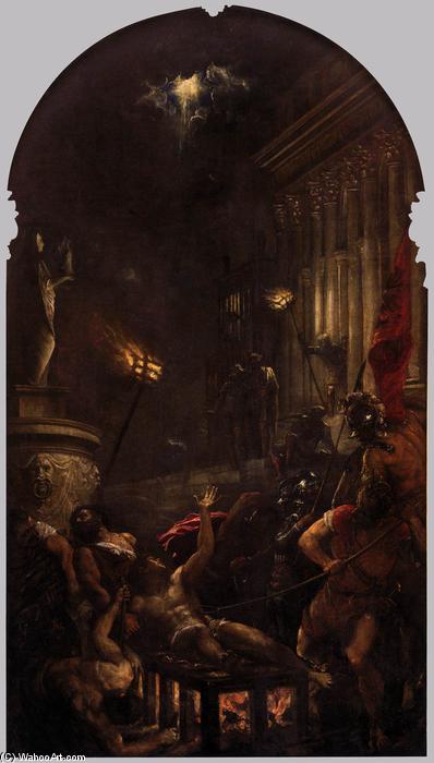 WikiOO.org - Енциклопедия за изящни изкуства - Живопис, Произведения на изкуството Tiziano Vecellio (Titian) - The Martyrdom of St Lawrence