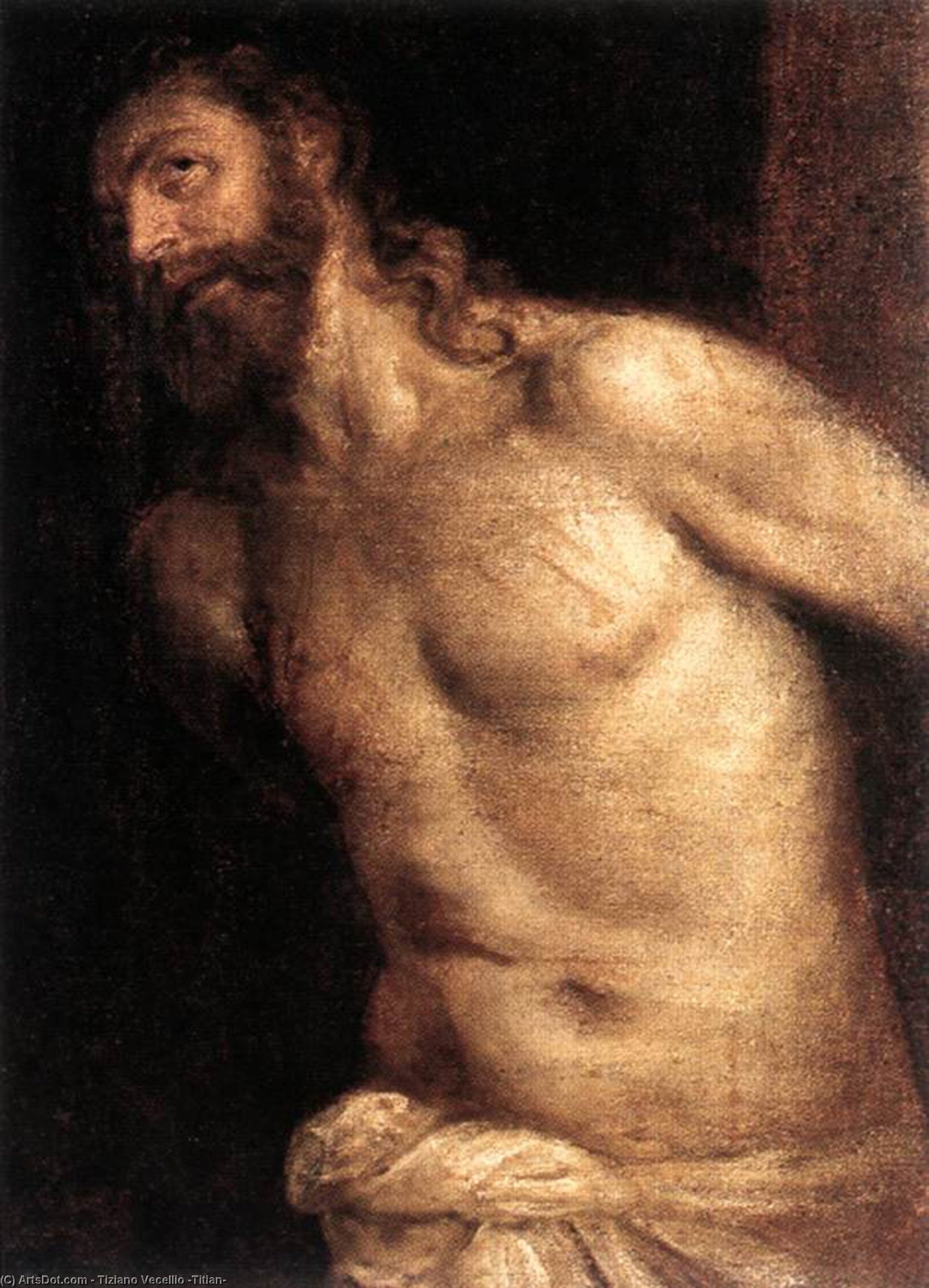 Wikioo.org - The Encyclopedia of Fine Arts - Painting, Artwork by Tiziano Vecellio (Titian) - The Scourging of Christ