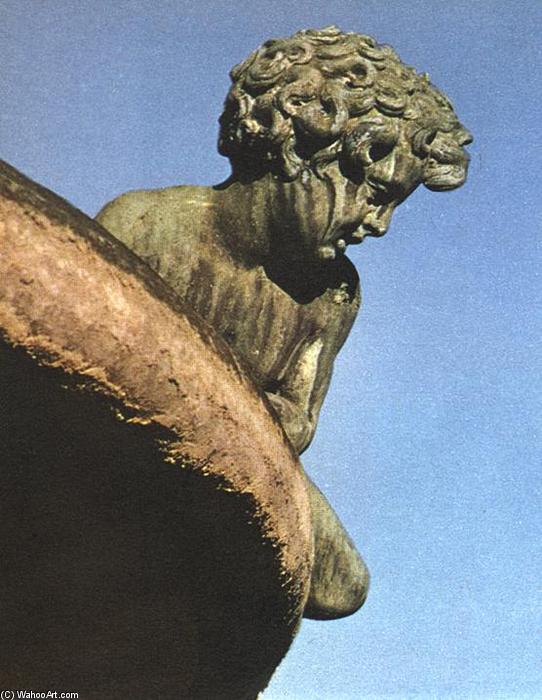 WikiOO.org - Encyclopedia of Fine Arts - Lukisan, Artwork Niccolò Di Raffaello Di Niccolò Dei Pericoli (Niccolò Tribolo) - Fountain of Hercules and Antaeus (detail)