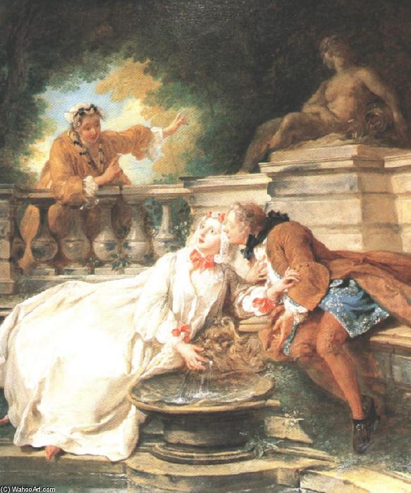 WikiOO.org - אנציקלופדיה לאמנויות יפות - ציור, יצירות אמנות Jean François De Troy - The Alarm, or the Gouvernante Fidèle