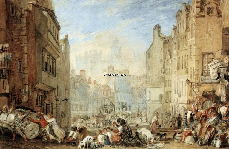 Wikioo.org - The Encyclopedia of Fine Arts - Painting, Artwork by William Turner - Heriot's Hospital, Edinburgh