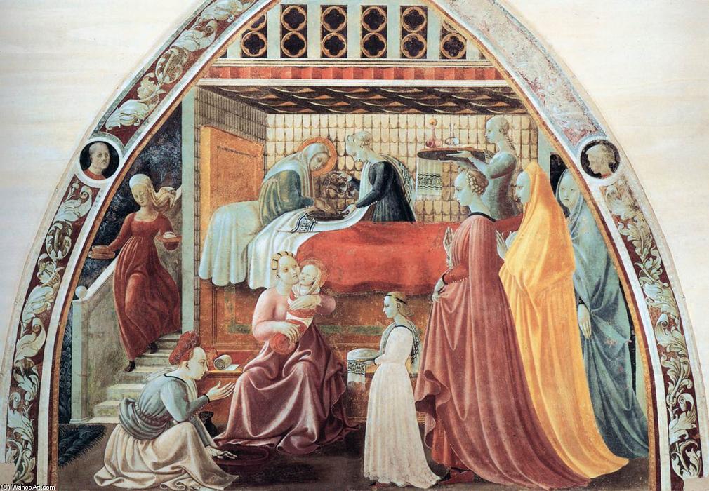 Wikioo.org - The Encyclopedia of Fine Arts - Painting, Artwork by Paolo Uccello - Birth of the Virgin