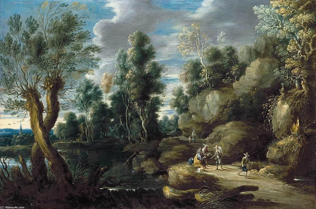 Wikioo.org - The Encyclopedia of Fine Arts - Painting, Artwork by Lucas Van Uden - River Landscape