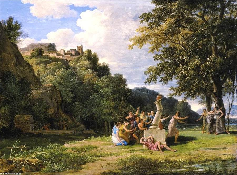 WikiOO.org - Encyclopedia of Fine Arts - Maleri, Artwork Pierre Henri De Valenciennes - Arcadian Landscape