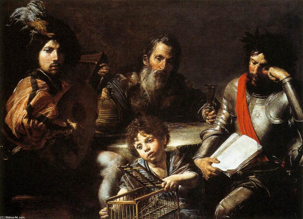 WikiOO.org - Encyclopedia of Fine Arts - Maalaus, taideteos Valentin De Boulogne - The Four Ages of Man