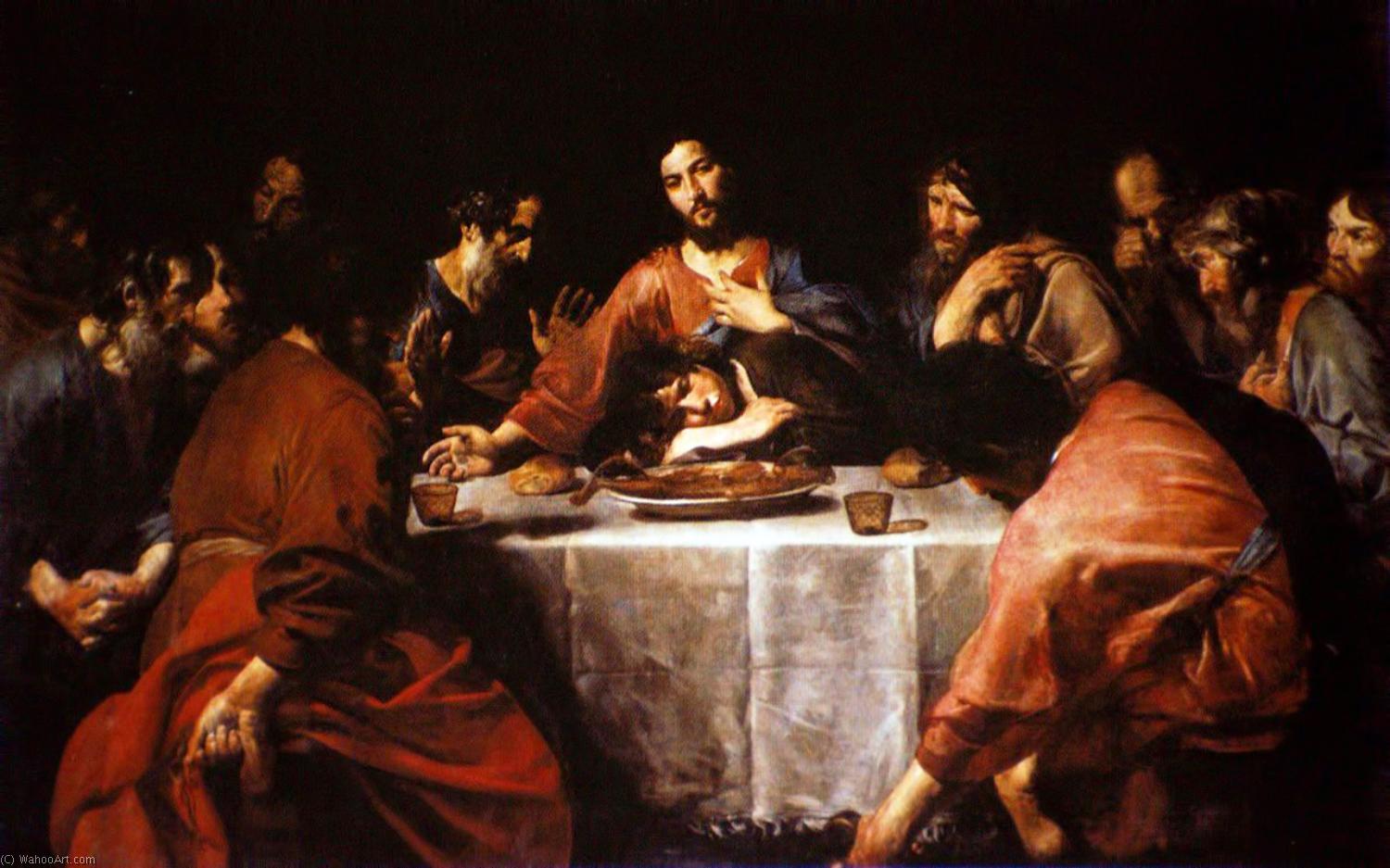 Wikioo.org - The Encyclopedia of Fine Arts - Painting, Artwork by Valentin De Boulogne - The Last Supper