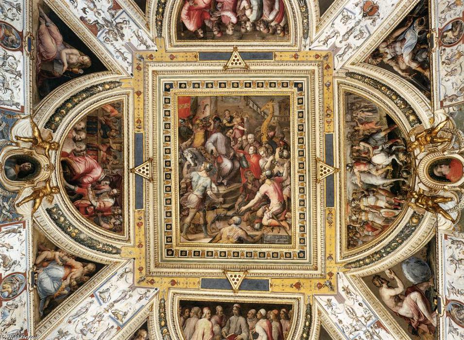 WikiOO.org - Εγκυκλοπαίδεια Καλών Τεχνών - Ζωγραφική, έργα τέχνης Giorgio Vasari - Ceiling decoration