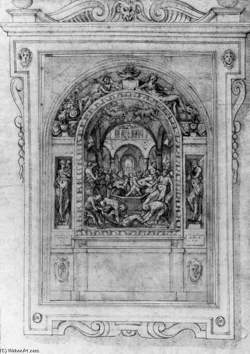 Wikioo.org – La Enciclopedia de las Bellas Artes - Pintura, Obras de arte de Giorgio Vasari - Martirio de San Segismundo