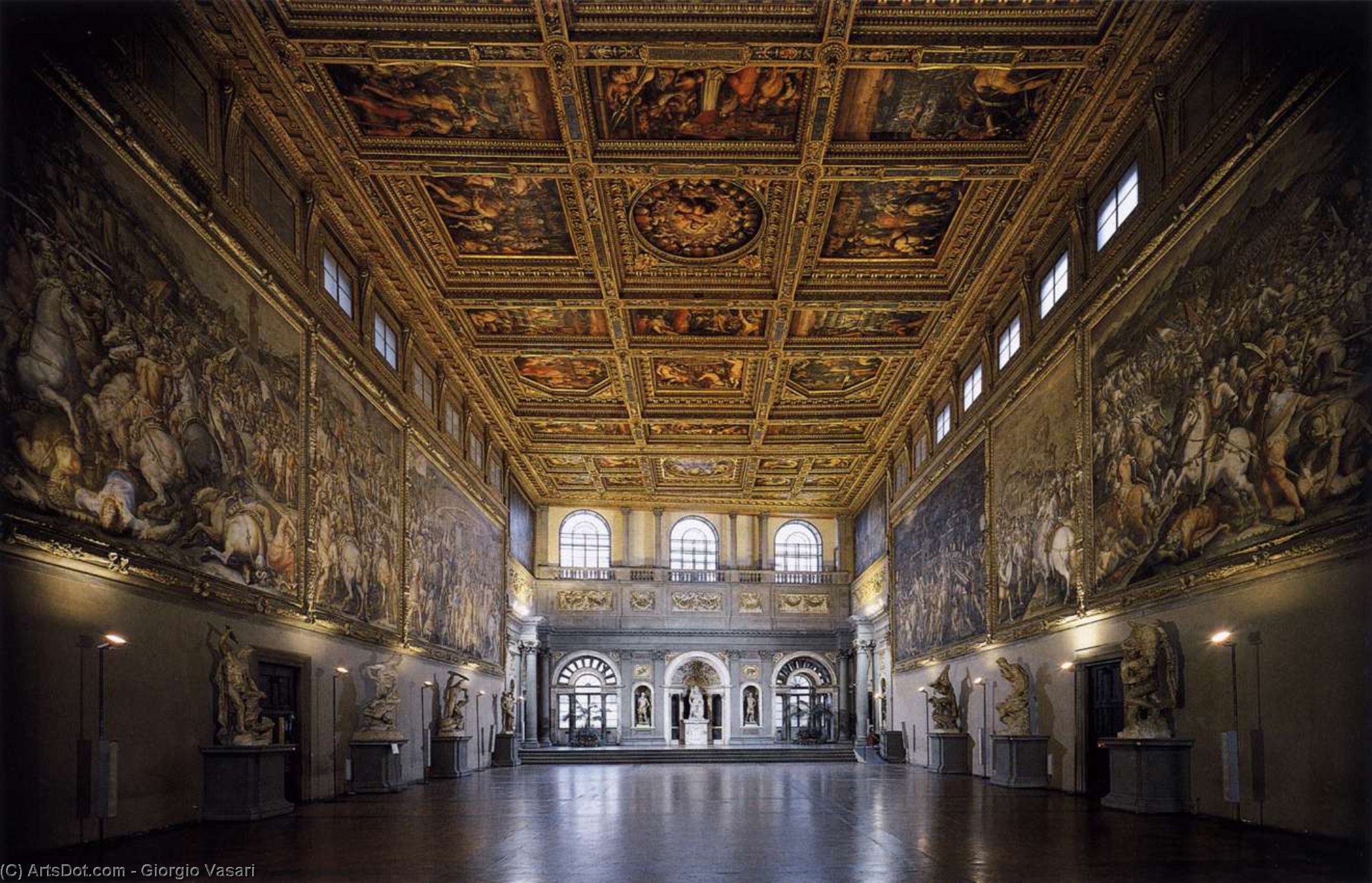 WikiOO.org - Enciclopedia of Fine Arts - Pictura, lucrări de artă Giorgio Vasari - Sala del Cinquecento