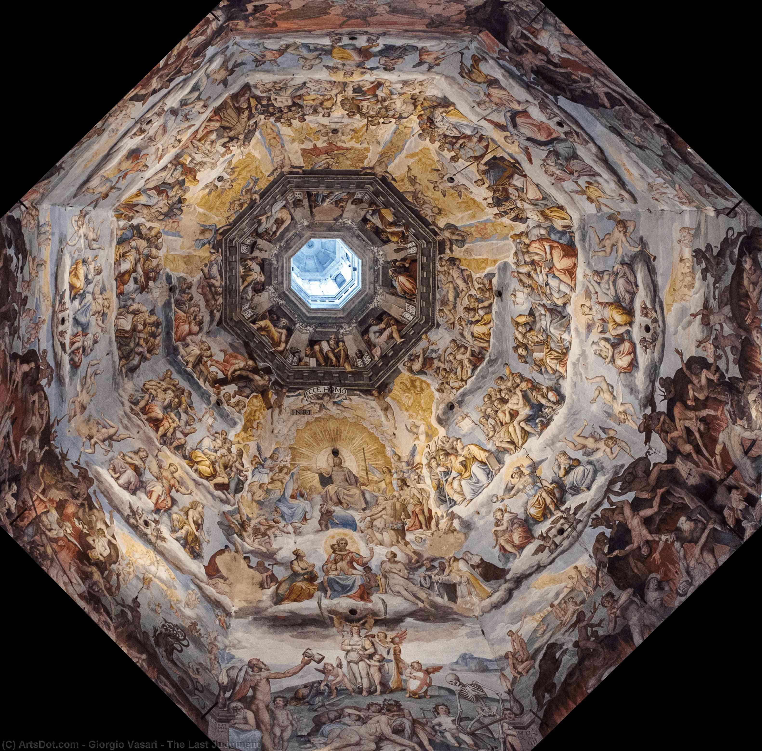 Wikioo.org - The Encyclopedia of Fine Arts - Painting, Artwork by Giorgio Vasari - The Last Judgment
