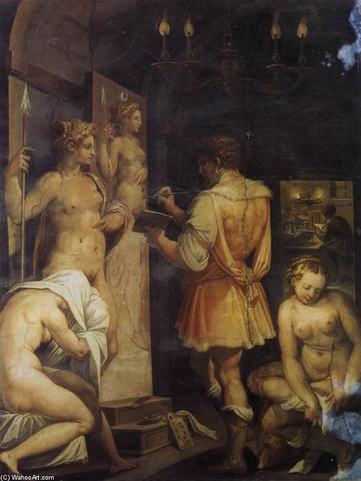 Wikioo.org - The Encyclopedia of Fine Arts - Painting, Artwork by Giorgio Vasari - The Studio of the Painter