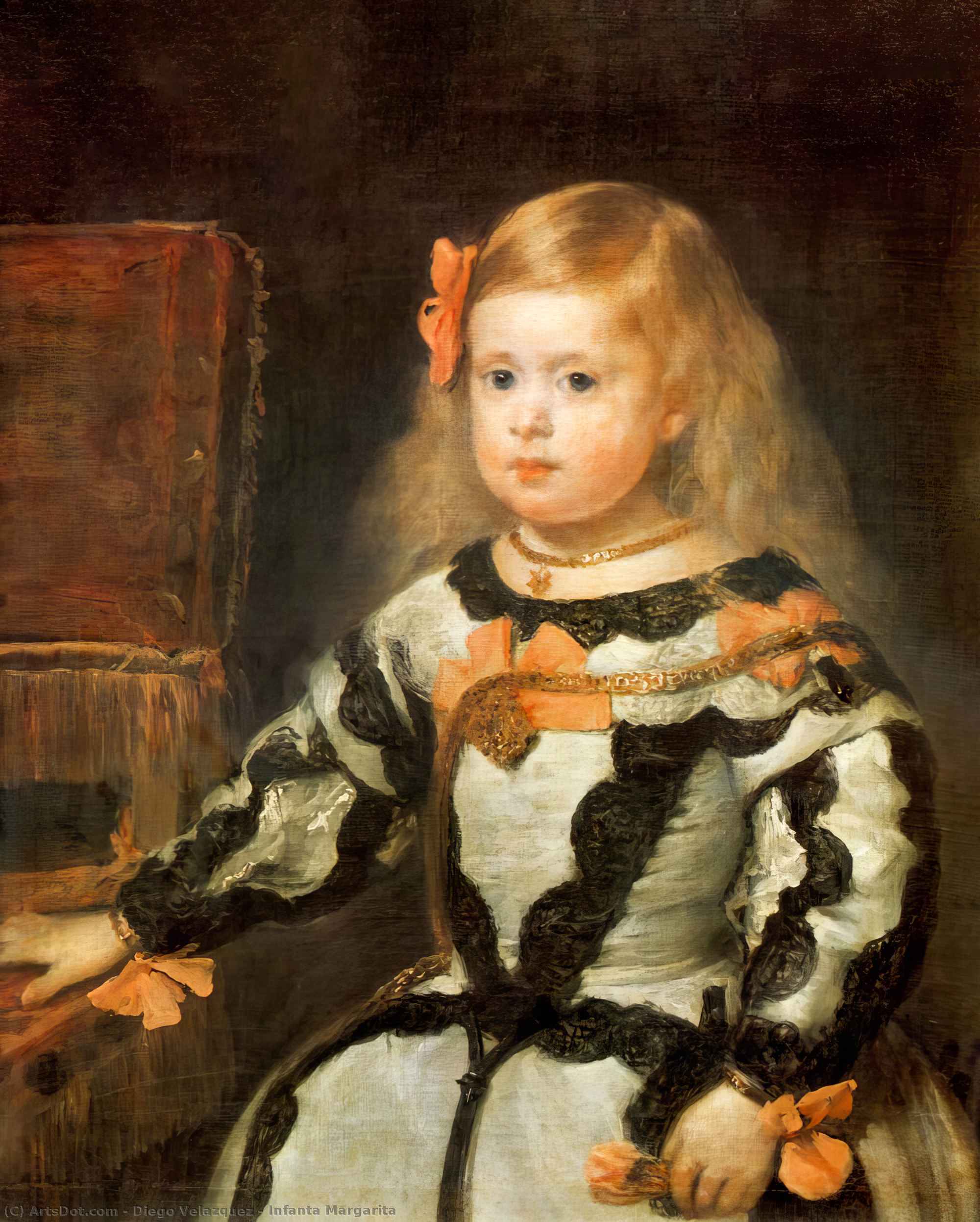 Wikioo.org – L'Enciclopedia delle Belle Arti - Pittura, Opere di Diego Velazquez - Infanta Margherita