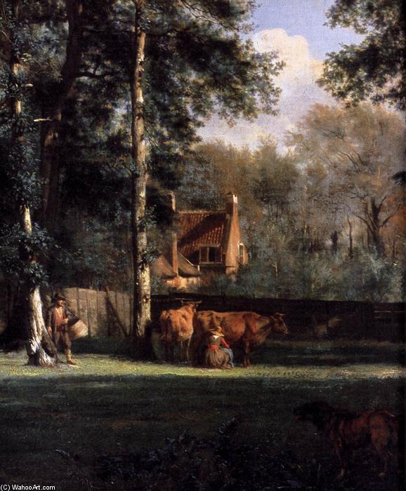 Wikioo.org - The Encyclopedia of Fine Arts - Painting, Artwork by Adriaen Van De Velde - The Farm (detail)