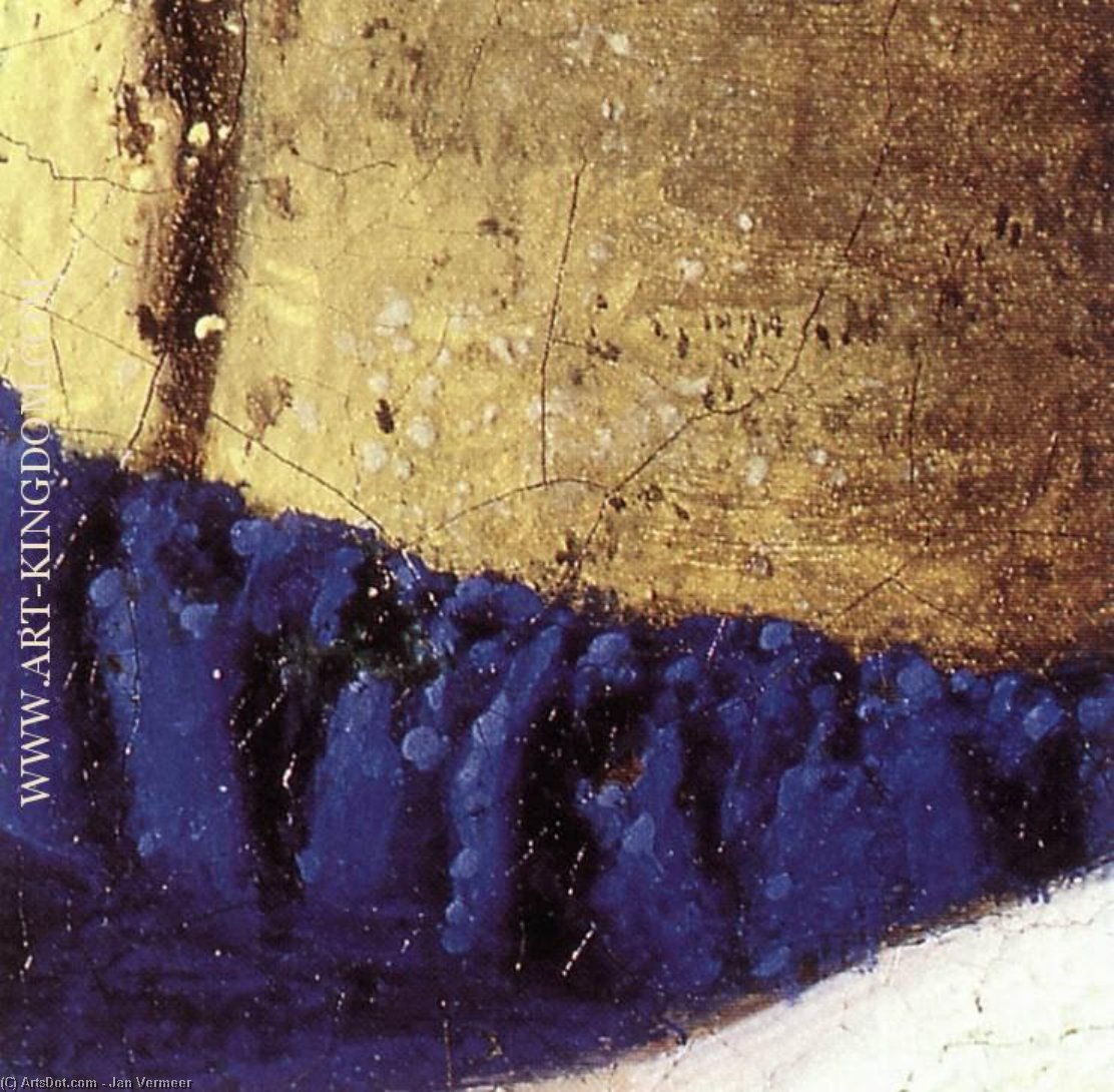 Wikioo.org – La Enciclopedia de las Bellas Artes - Pintura, Obras de arte de Jan Vermeer - La lechera Detalle