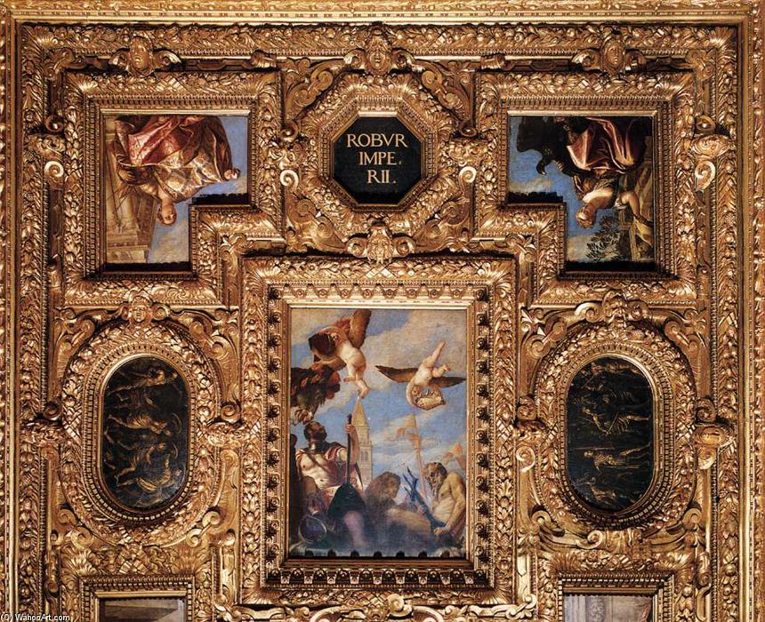 Wikioo.org - The Encyclopedia of Fine Arts - Painting, Artwork by Paolo Veronese - Ceiling decoration (detail)