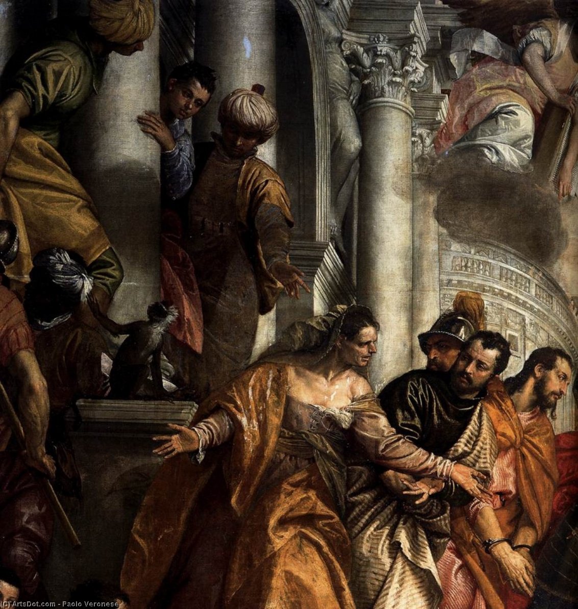 WikiOO.org - Encyclopedia of Fine Arts - Lukisan, Artwork Paolo Veronese - Sts Mark and Marcellinus Being Led to Martyrdom (detail)