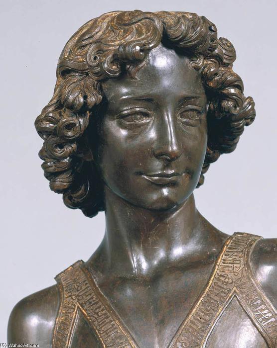 Wikioo.org - The Encyclopedia of Fine Arts - Painting, Artwork by Andrea Del Verrocchio - The Young David (detail)