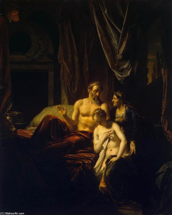 Wikioo.org - The Encyclopedia of Fine Arts - Painting, Artwork by Adriaen Van Der Werff - Sarah Bringing Hagar to Abraham