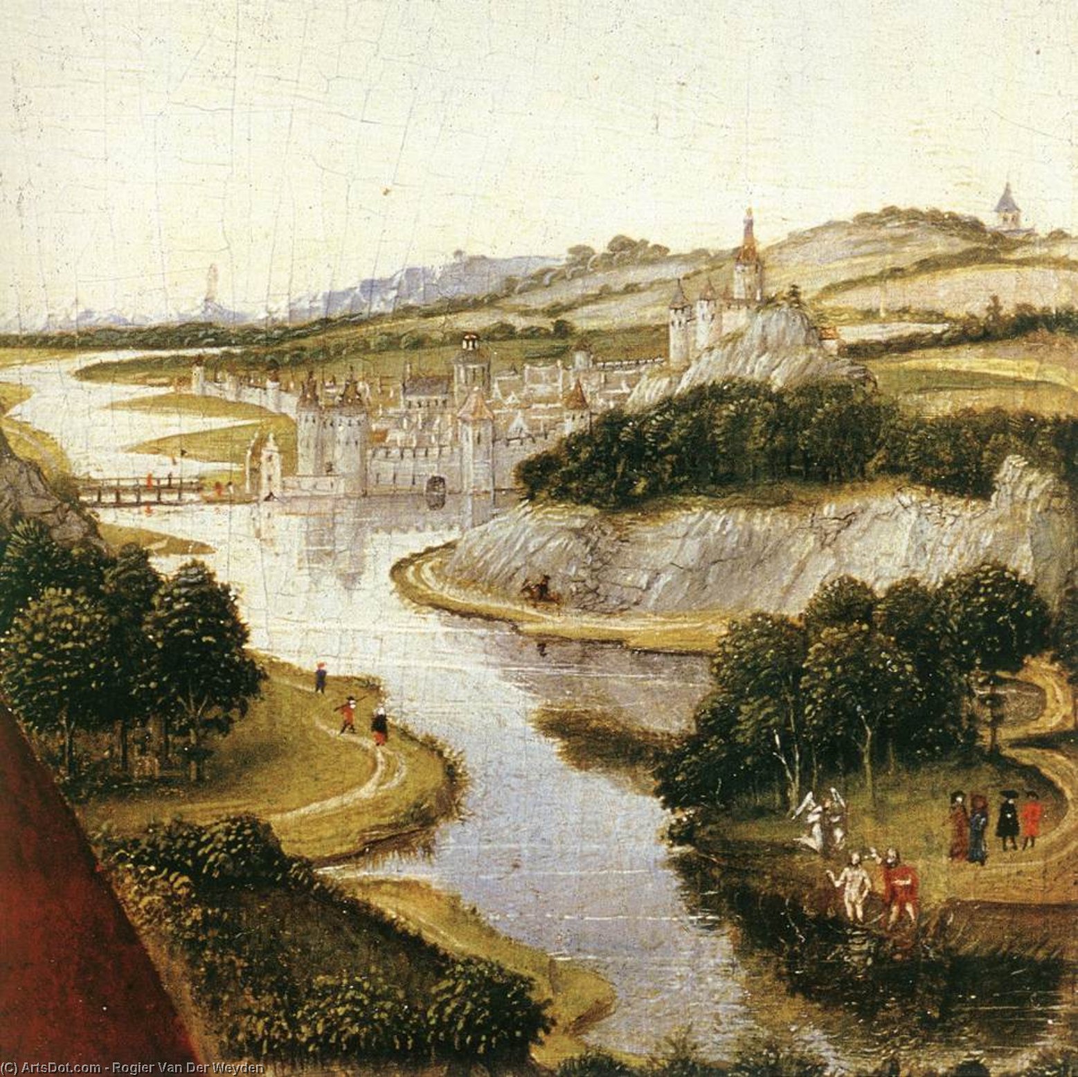 WikiOO.org - Encyclopedia of Fine Arts - Maleri, Artwork Rogier Van Der Weyden - Braque Family Triptych (detail)