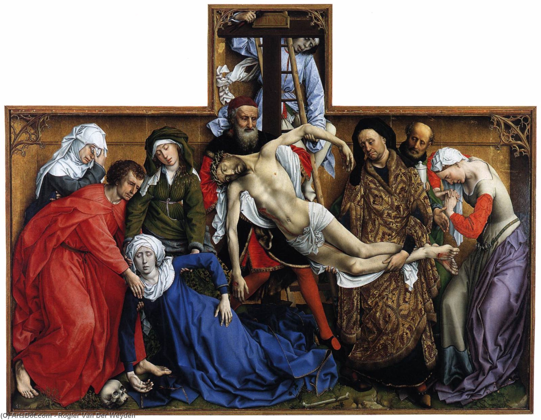 WikiOO.org - Güzel Sanatlar Ansiklopedisi - Resim, Resimler Rogier Van Der Weyden - Deposition