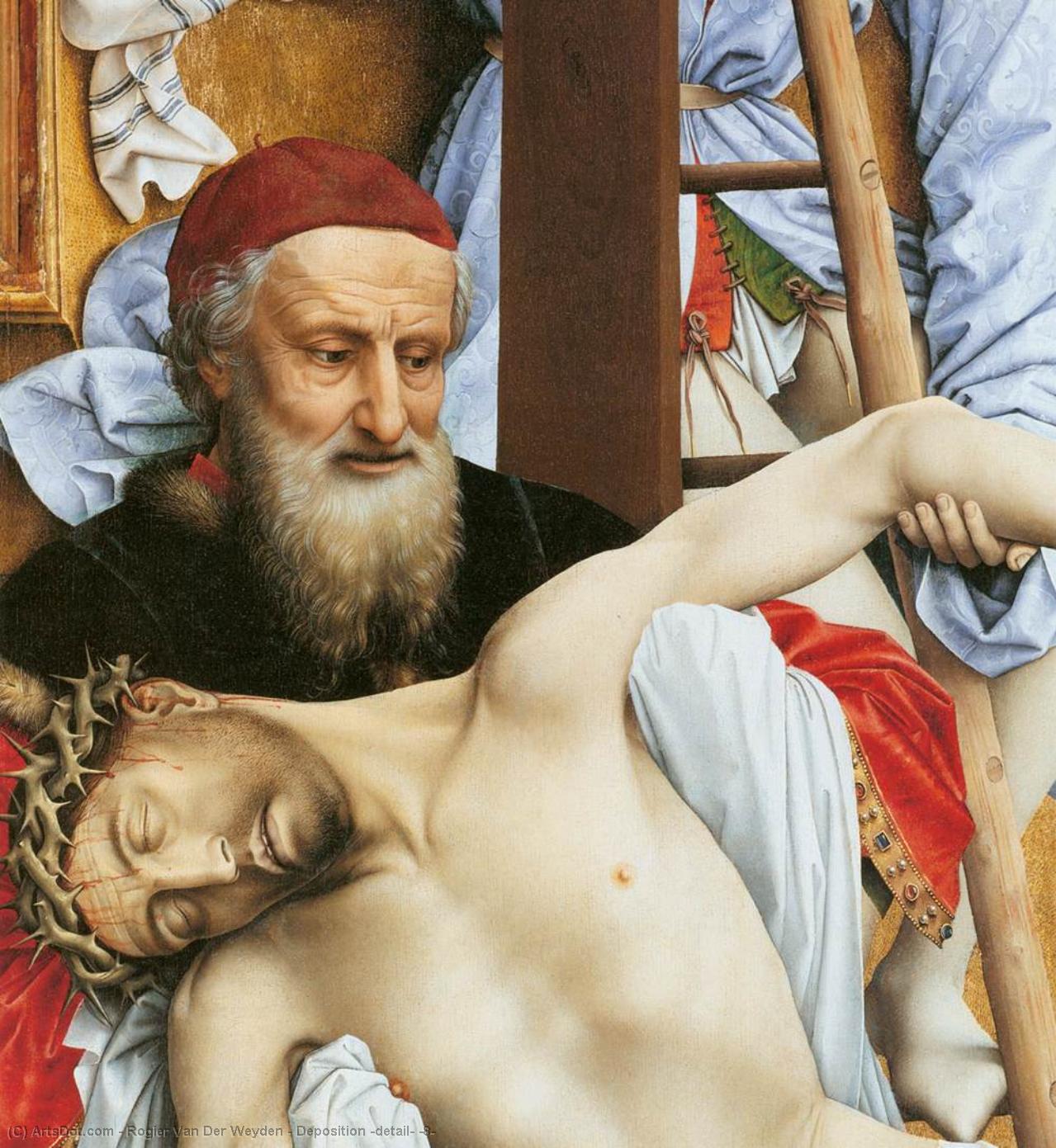 Wikioo.org - The Encyclopedia of Fine Arts - Painting, Artwork by Rogier Van Der Weyden - Deposition (detail) (8)