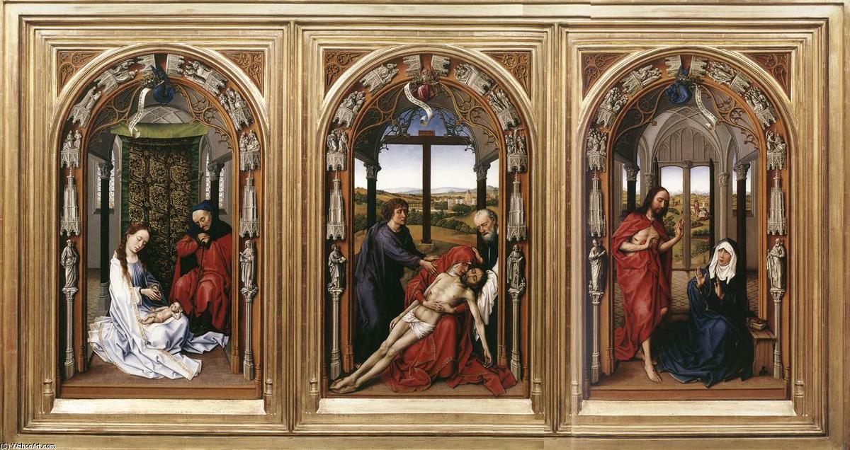 WikiOO.org - Енциклопедия за изящни изкуства - Живопис, Произведения на изкуството Rogier Van Der Weyden - Mary Altarpiece (Miraflores Altarpiece)