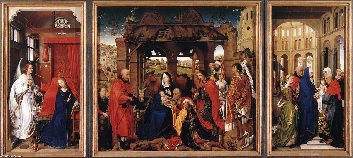 Wikioo.org – L'Enciclopedia delle Belle Arti - Pittura, Opere di Rogier Van Der Weyden - St Columba pala