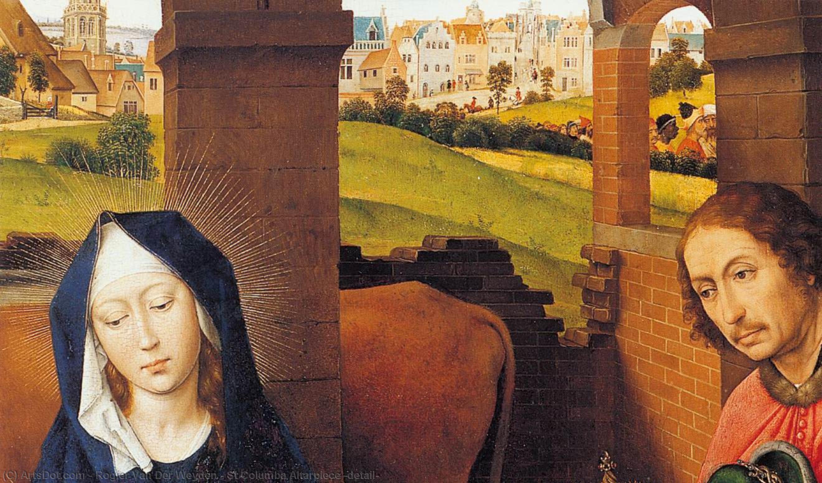 Wikioo.org - Bách khoa toàn thư về mỹ thuật - Vẽ tranh, Tác phẩm nghệ thuật Rogier Van Der Weyden - St Columba Altarpiece (detail)