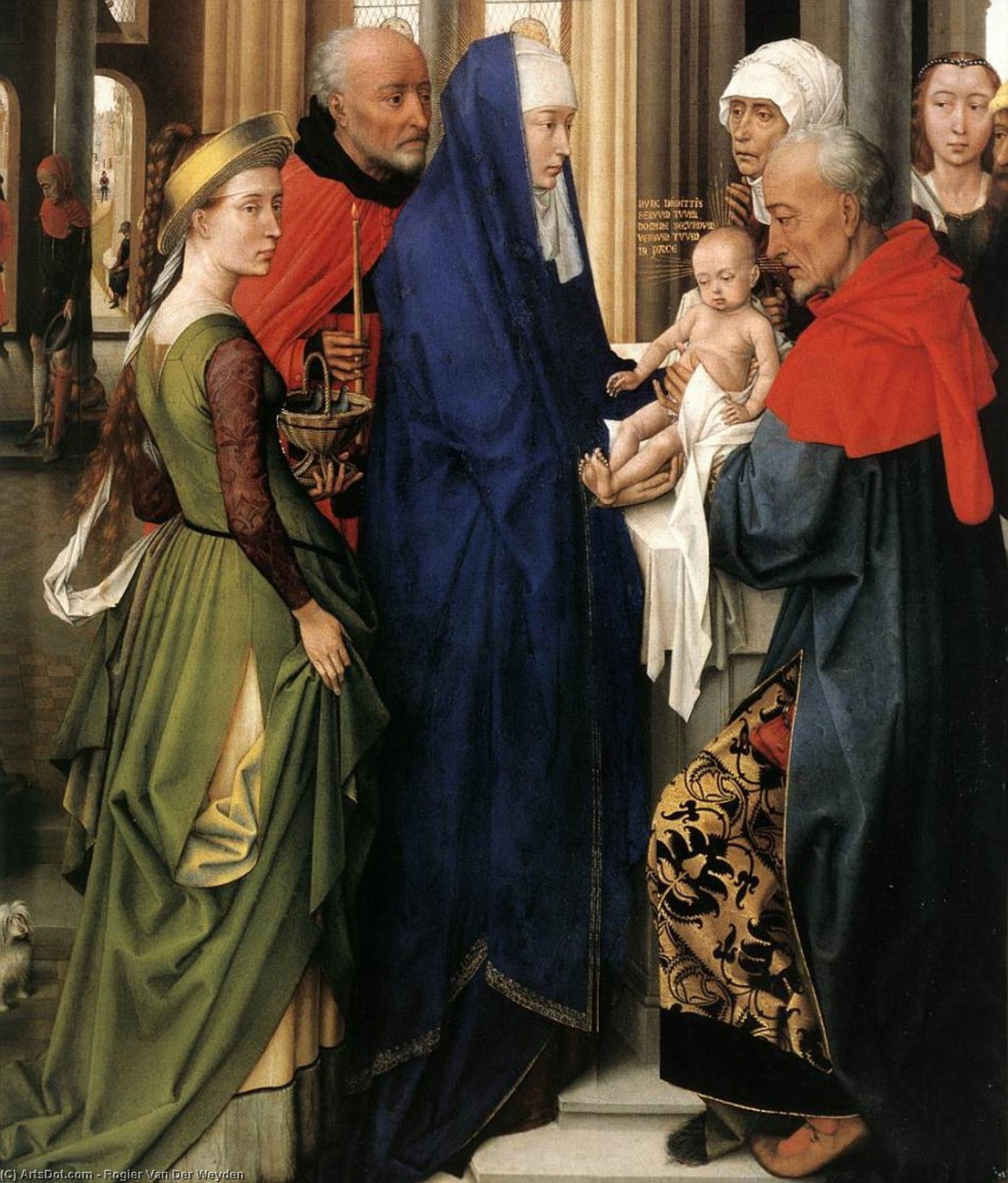 Wikioo.org - สารานุกรมวิจิตรศิลป์ - จิตรกรรม Rogier Van Der Weyden - St Columba Altarpiece (detail)