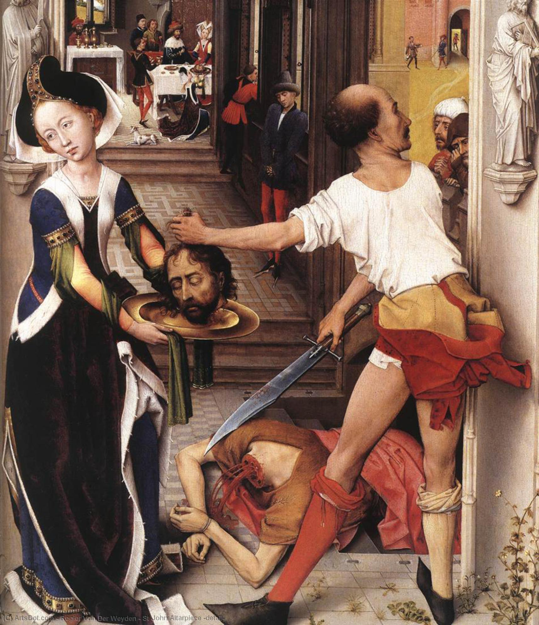 Wikioo.org - The Encyclopedia of Fine Arts - Painting, Artwork by Rogier Van Der Weyden - St John Altarpiece (detail)