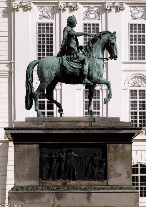 Wikioo.org - The Encyclopedia of Fine Arts - Painting, Artwork by Franz Anton Zauner - Equestrian statue of the Emperor Joseph II