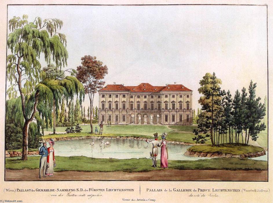 Wikioo.org – L'Enciclopedia delle Belle Arti - Pittura, Opere di Johann Andreas Ziegler - Inglese paesaggio giardino