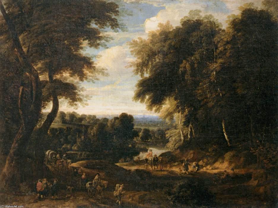 WikiOO.org - Encyclopedia of Fine Arts - Lukisan, Artwork Jacques D' Arthois - Edge of a Wood
