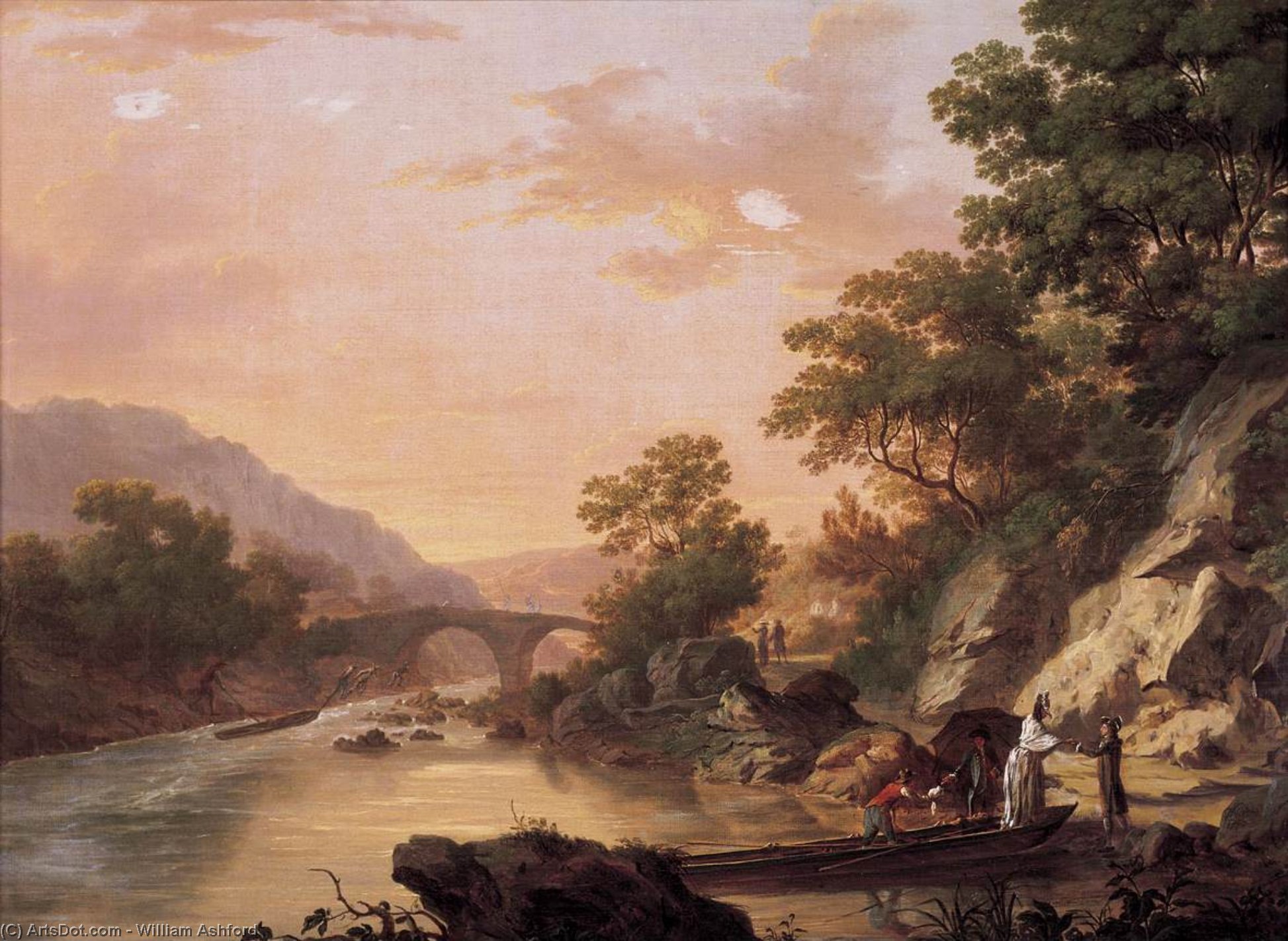 Wikioo.org - The Encyclopedia of Fine Arts - Painting, Artwork by William Ashford - View of Kilarney