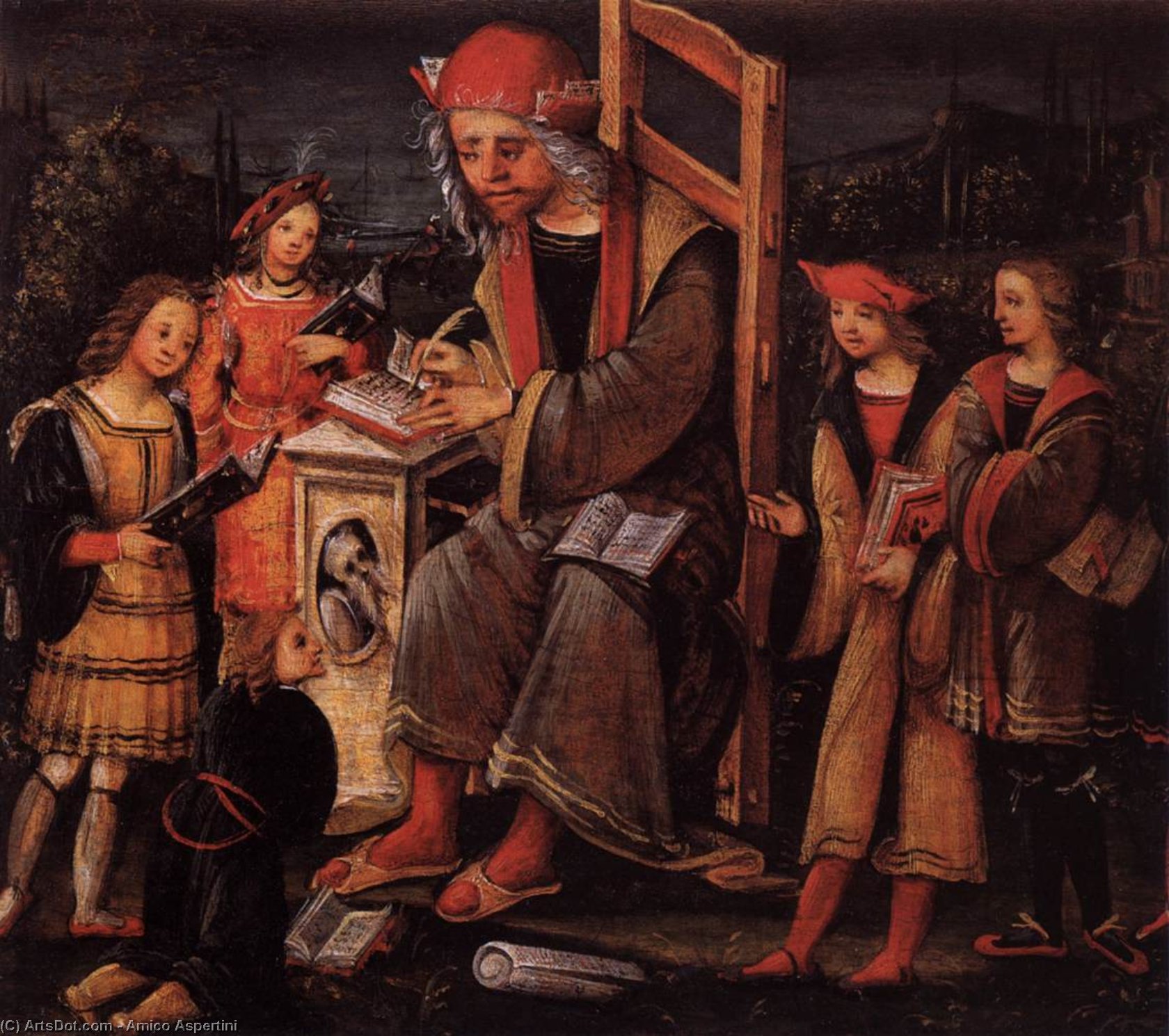 Wikioo.org - The Encyclopedia of Fine Arts - Painting, Artwork by Amico Aspertini - St Cassiano
