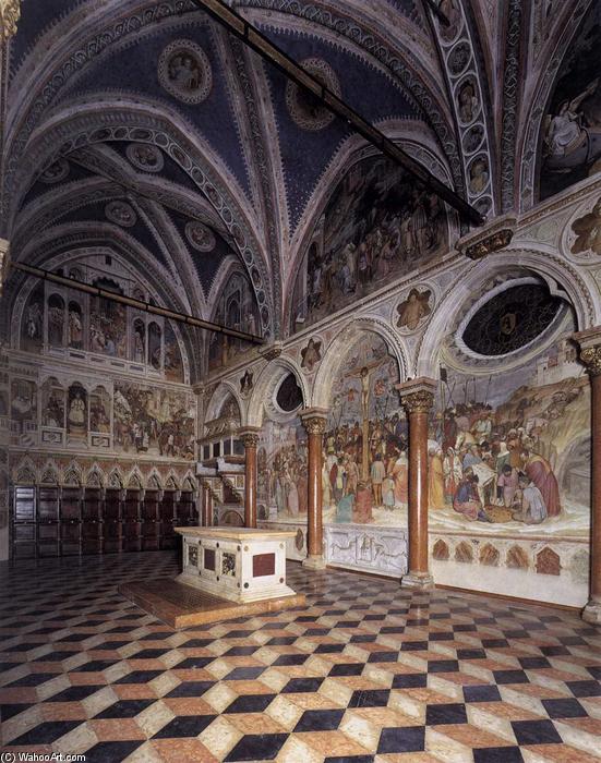 Wikioo.org - Encyklopedia Sztuk Pięknych - Malarstwo, Grafika Jacopo Avanzi - View of the Cappella di San Giacomo