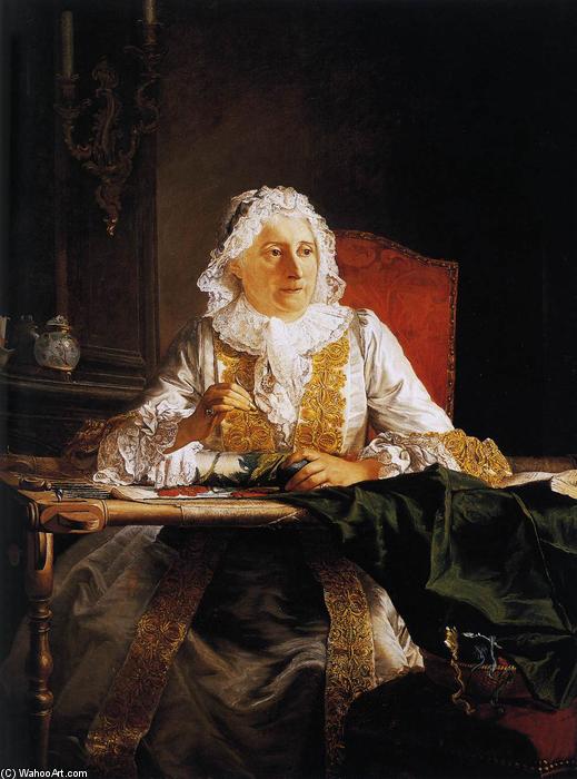 Wikioo.org – L'Encyclopédie des Beaux Arts - Peinture, Oeuvre de Jacques André Joseph Aved - Mme Crozat