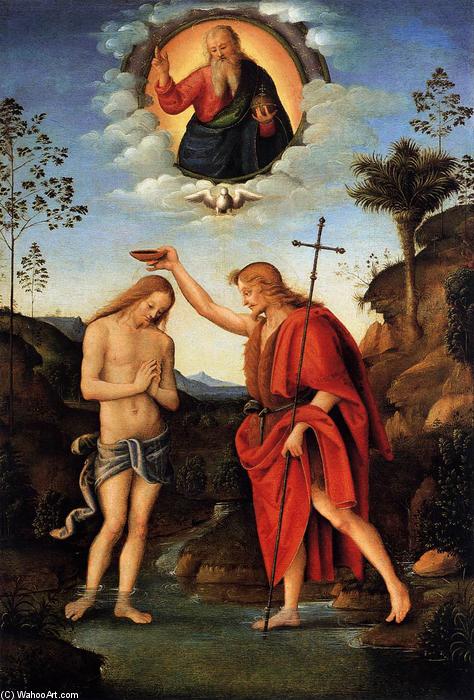 Wikioo.org - The Encyclopedia of Fine Arts - Painting, Artwork by Francesco D'ubertino Verdi (Bacchiacca) - Baptism of Christ