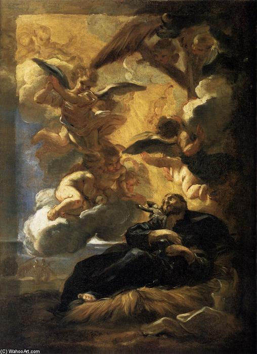 Wikoo.org - موسوعة الفنون الجميلة - اللوحة، العمل الفني Giovanni Battista Gaulli (Baciccio) - The Vision of St Francis Xavier